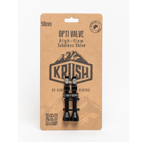 Krush Tubeless Opti-Valve 50mm - Black